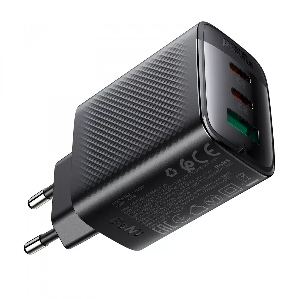 Home Charger 67W 2PD QC 3.0 Acefast A108 — фото 6