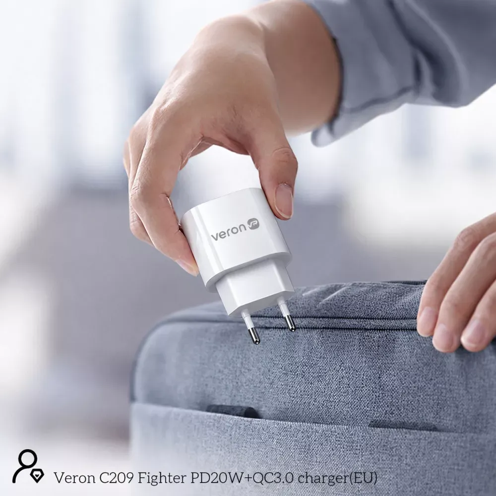 Home Charger | 20W | PD | QC3.0 — Veron C209 — фото 5