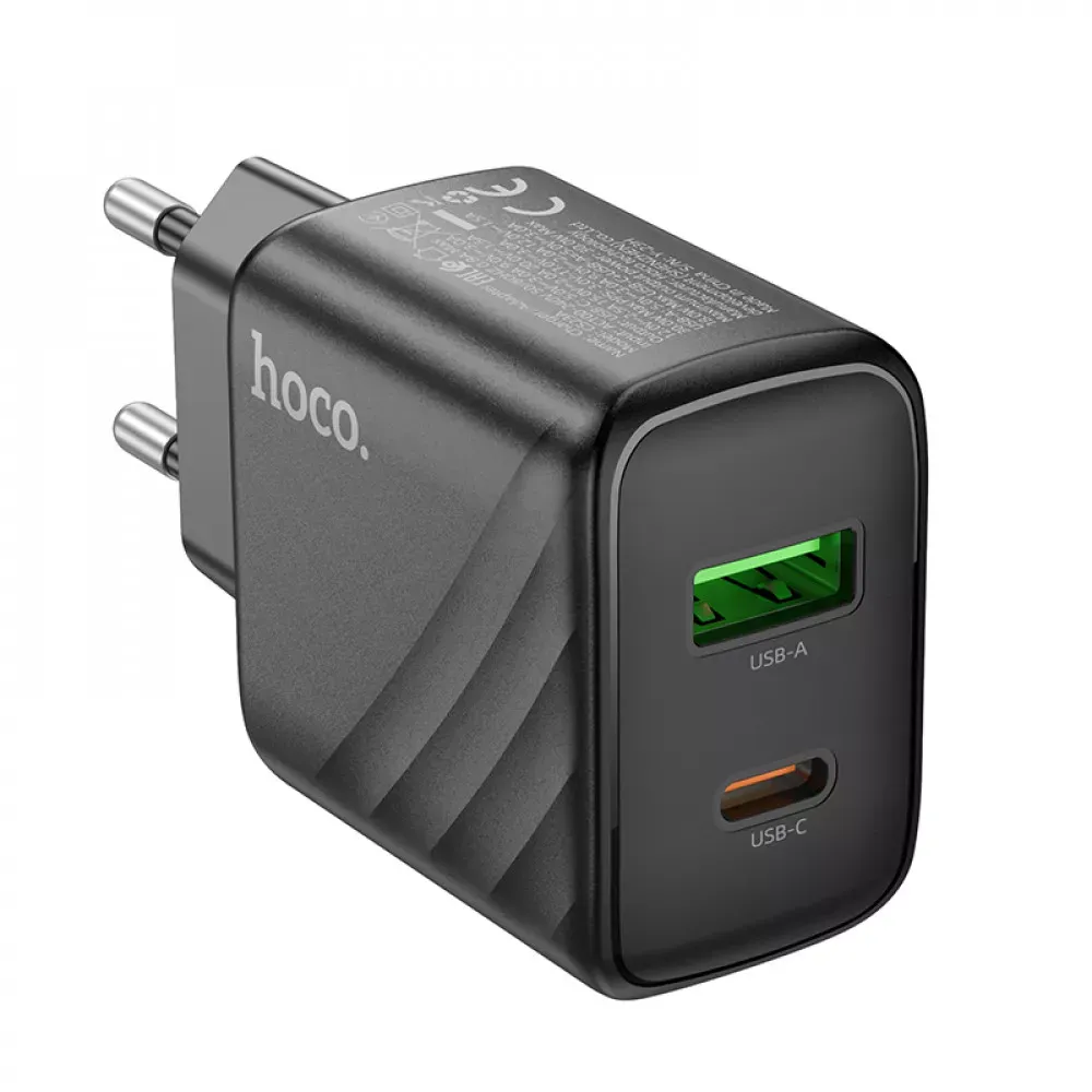 Home Charger | 30W | PD | QC3.0 — Hoco CS23A — Black — фото 4
