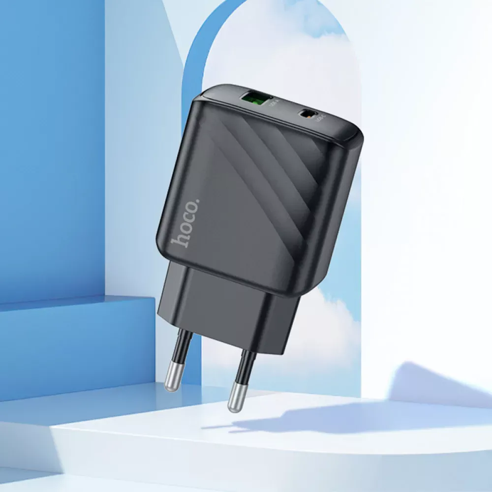 Home Charger | 30W | PD | QC3.0 — Hoco CS23A — Black — фото 6
