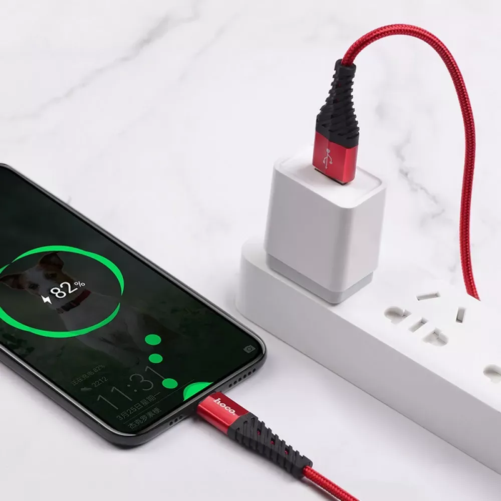 Cable USB C 3.0A Hoco X38 — Black — фото 5