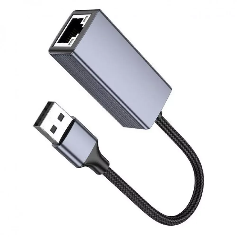 USB Ethernet Adapter 1000 Mbps Hoco UA37 — фото 4
