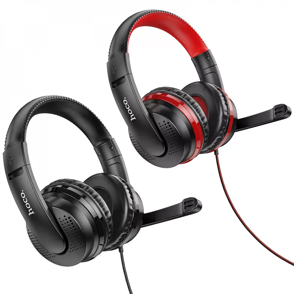 Gaming Headset 3.5mm & USB — Hoco W103 — Black — фото 6