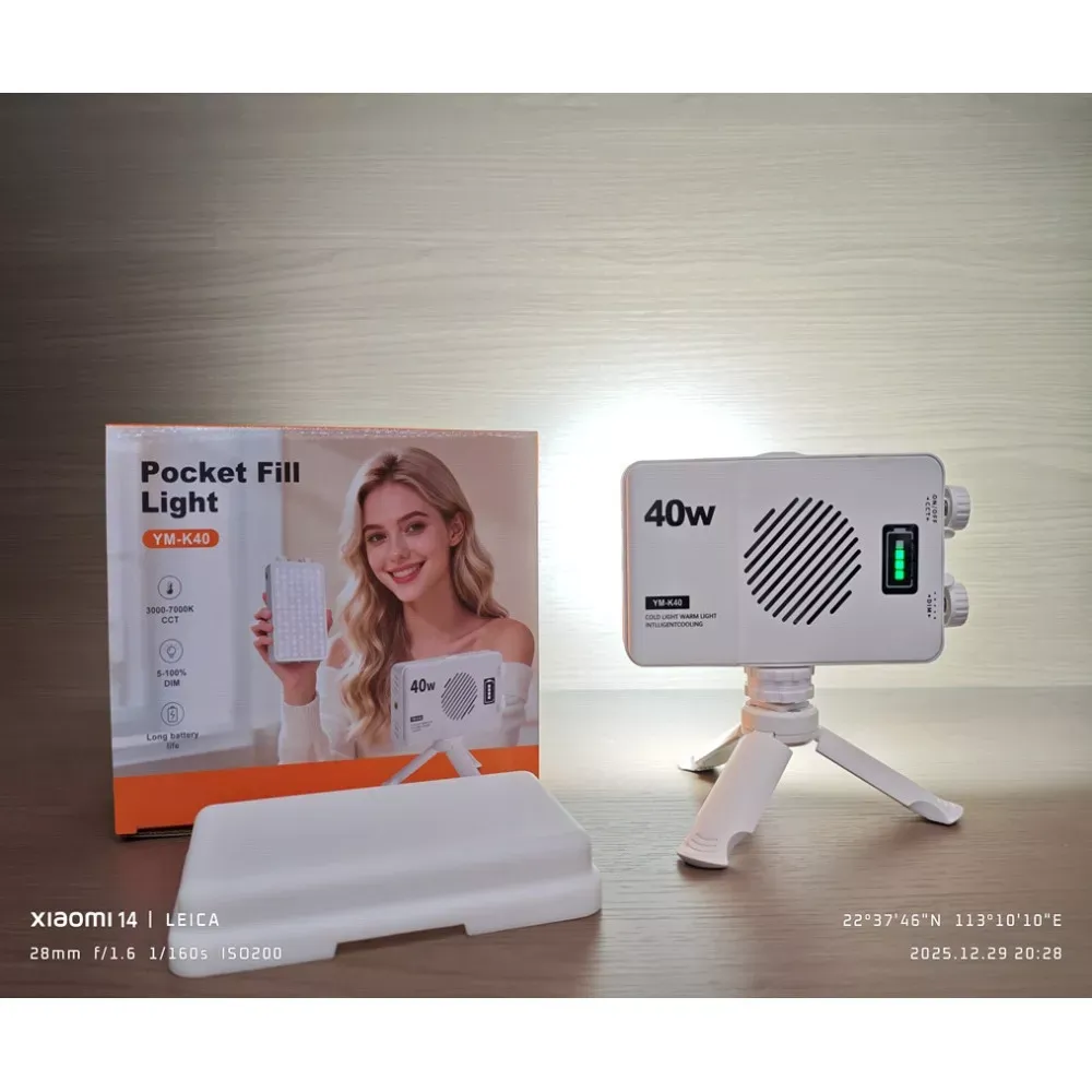 Лампа видеосвет LED YM-K40 LED pocket fill light with battery