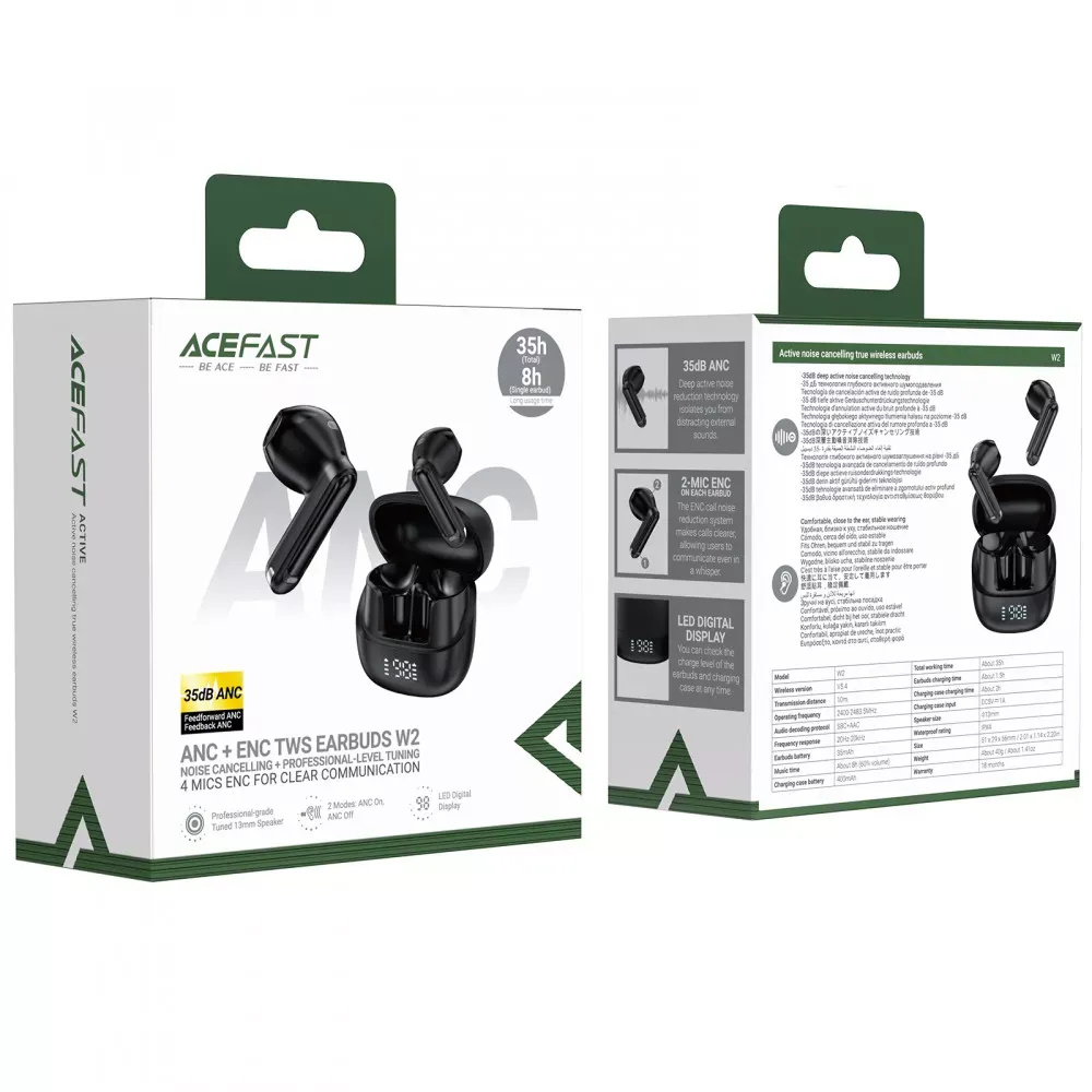 Bluetooth гарнітура TWS Acefast W2 — фото 3