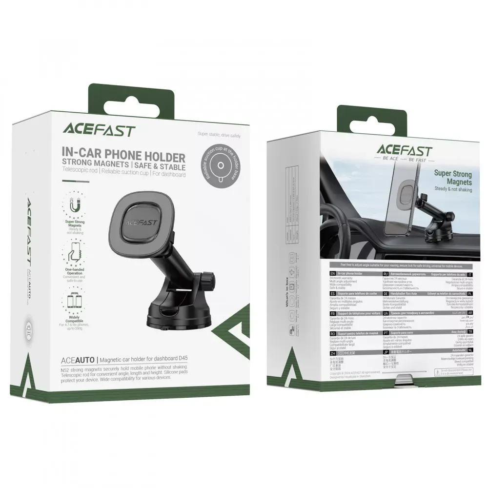 Автотримач магнітний на присосці — Acefast D45 — фото 3