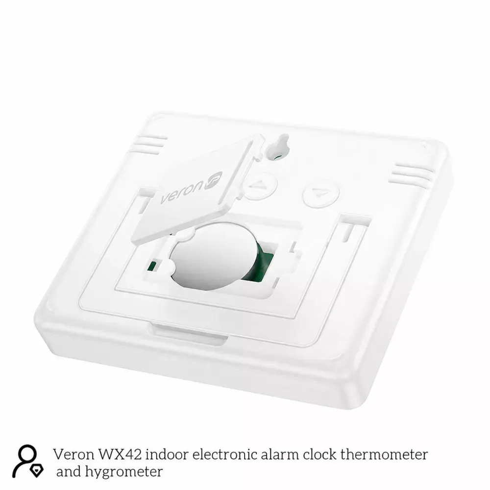 Цифровые часы с термометром и гигрометром Veron WX42 — фото 5
