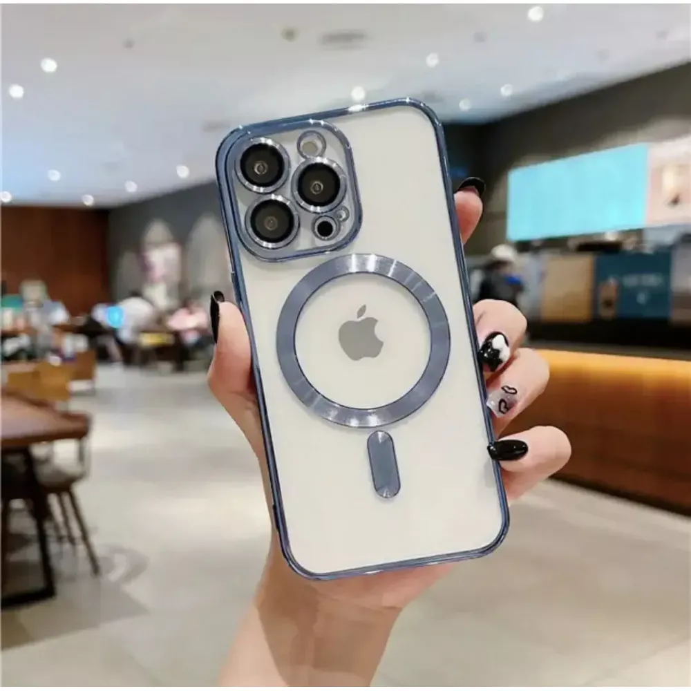 Electroplate Case With Magsafe iPhone 15 Pro Max — Dark Blue — Apple Apple iPhone 15 Pro Max
