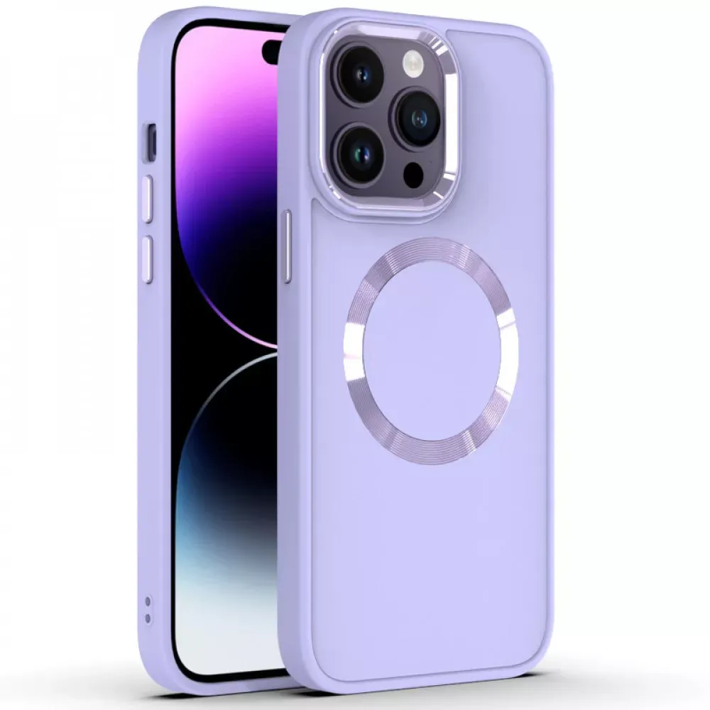Metal Style Case With MagSafe iPhone 15 — Lavender — Apple Apple iPhone 15