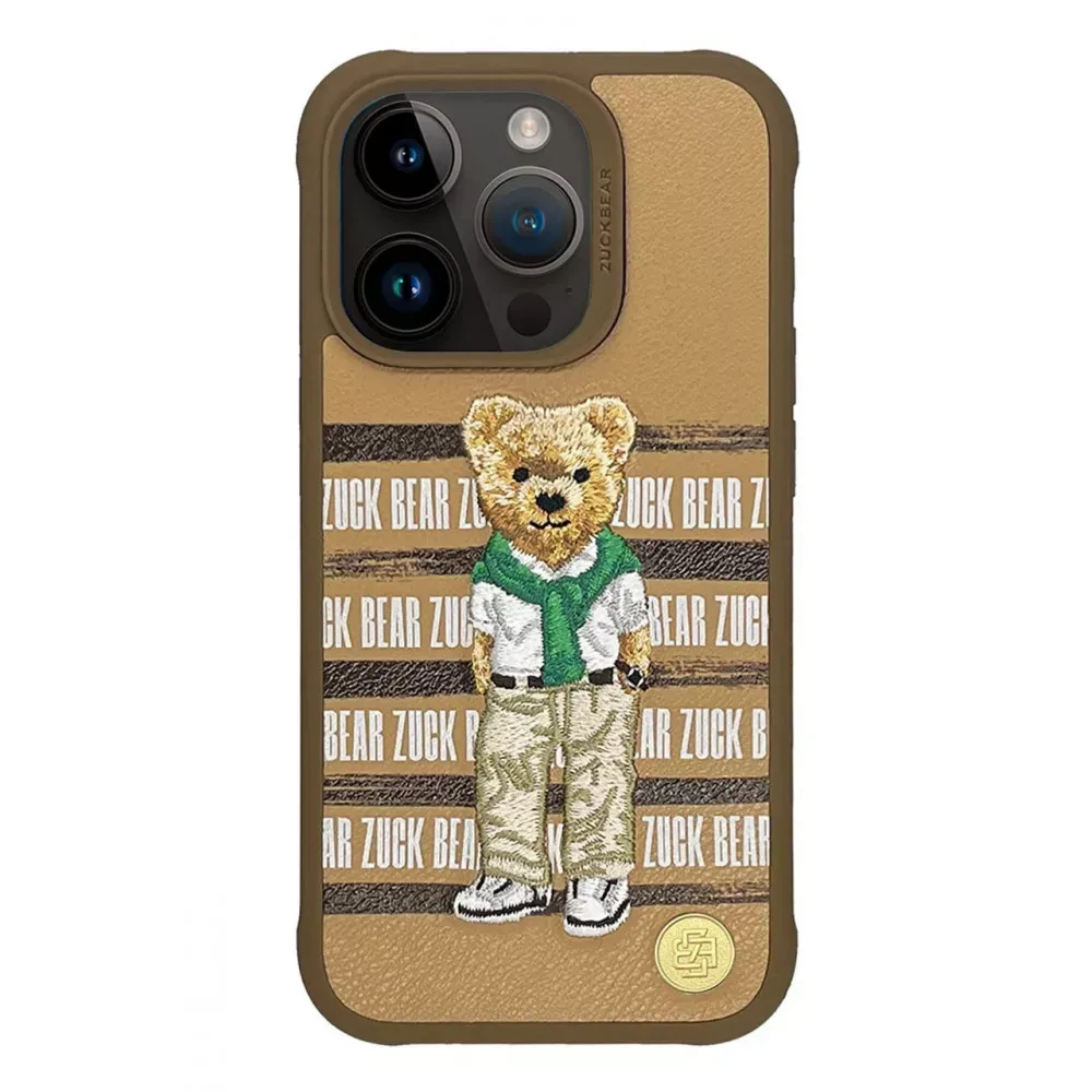 Polo San Francisco Fortune Leather Case iPhone 15 Pro — Golden State Bear — Polo Apple iPhone 15 Pro