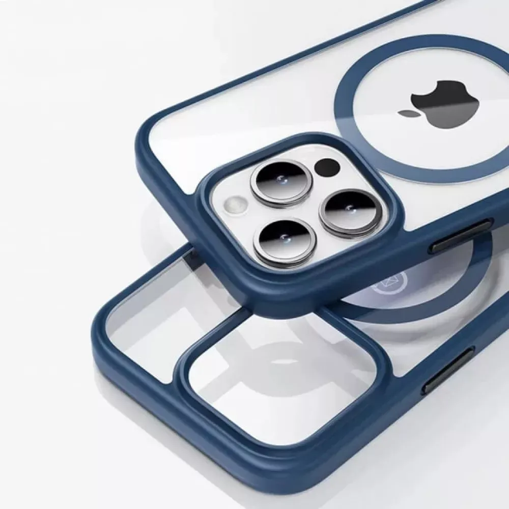 Rock Guard Series TPU Case with Magsafe — iPhone 15 — Titanium Blue — фото 4