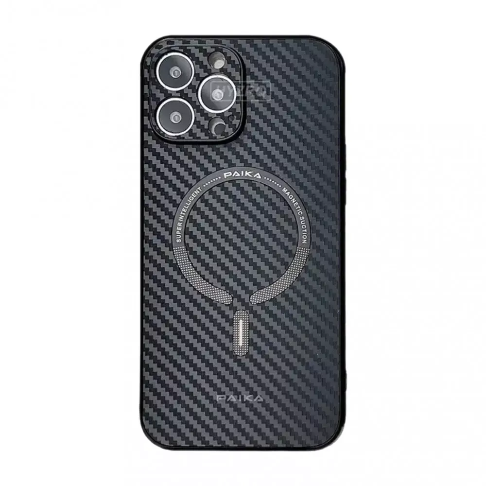 Carbon case with magsafe iPhone 14 — Black — Различные Apple iPhone 14 6.1"