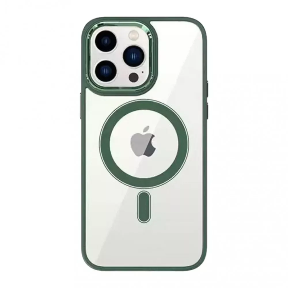 Color Clear Case with MagSafe iPhone 14 — Alpine Green