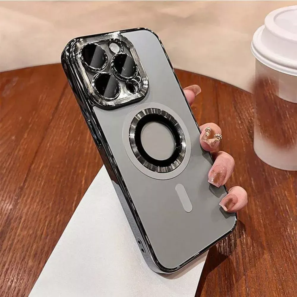 Electroplate Matte Case With Magsafe iPhone 14 Pro Max — Gray