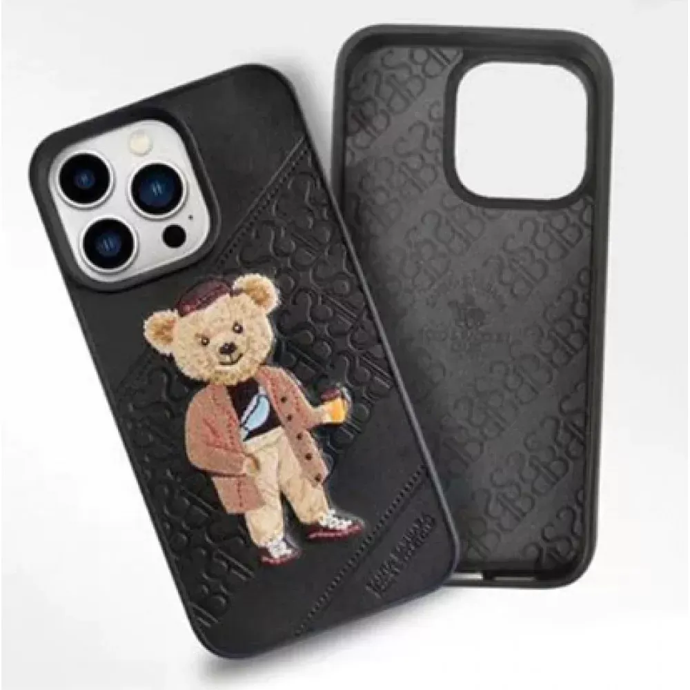 Polo Crete Leather Case iPhone 14 Pro — Brown — фото 4