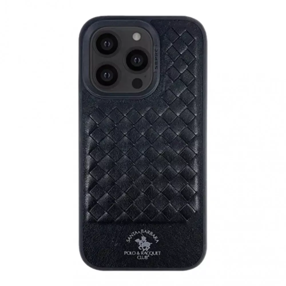 Polo Ravel Leather Case iPhone 14 — Black