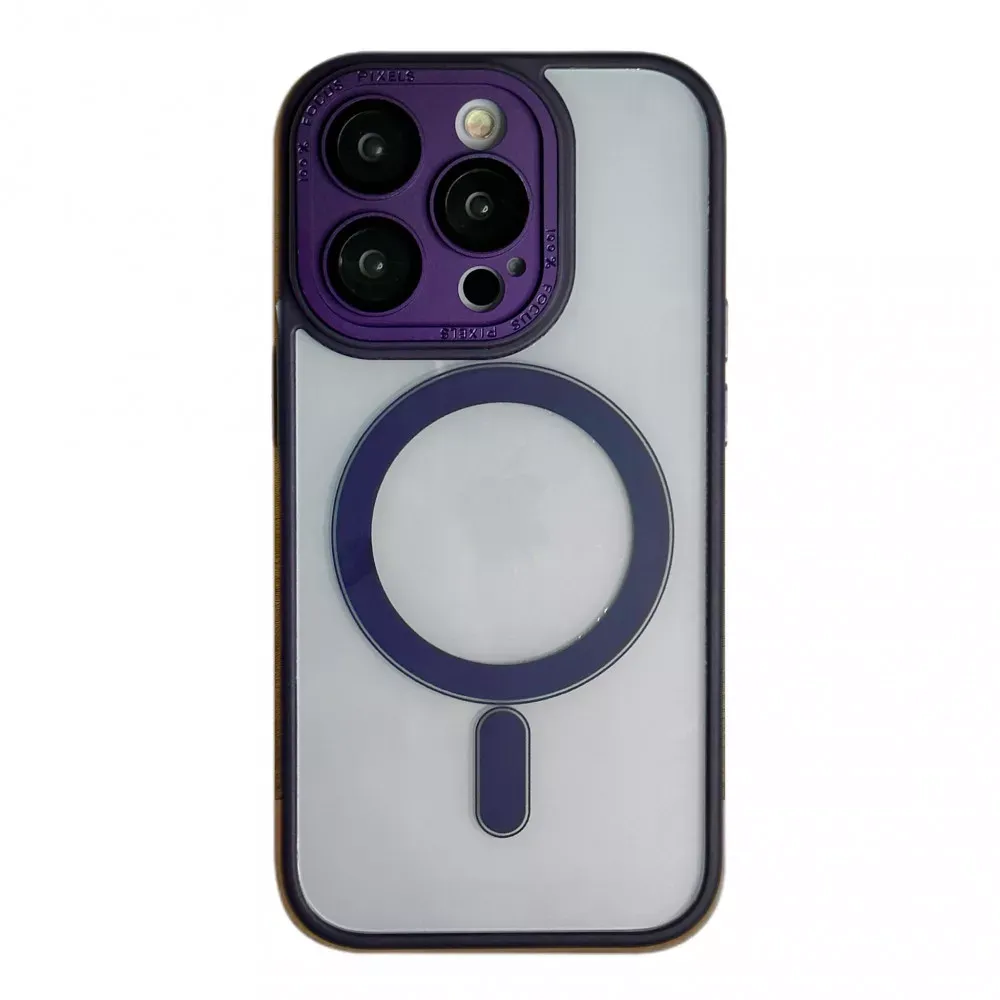 Protective camera Clear Case with MagSafe iPhone 14 Plus — Deep Purple — Apple Apple iPhone 14 Plus 6.7"