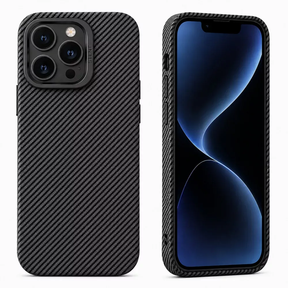 Camera Stand Carbon Case iPhone 13 — Black — Различные Apple iPhone 13 6.1"
