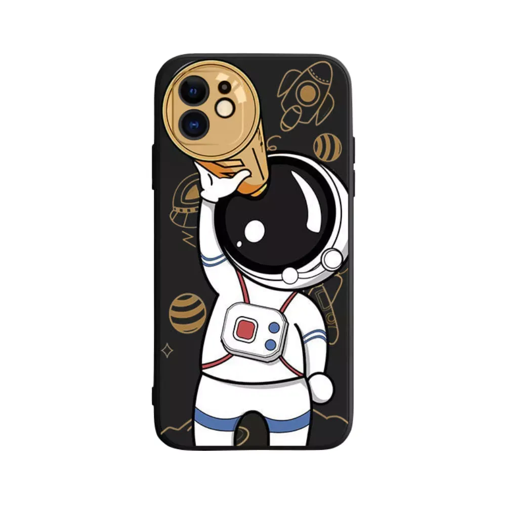 Cute Astronaut Hand Lanyard TPU Case — iPhone 13 Pro Max