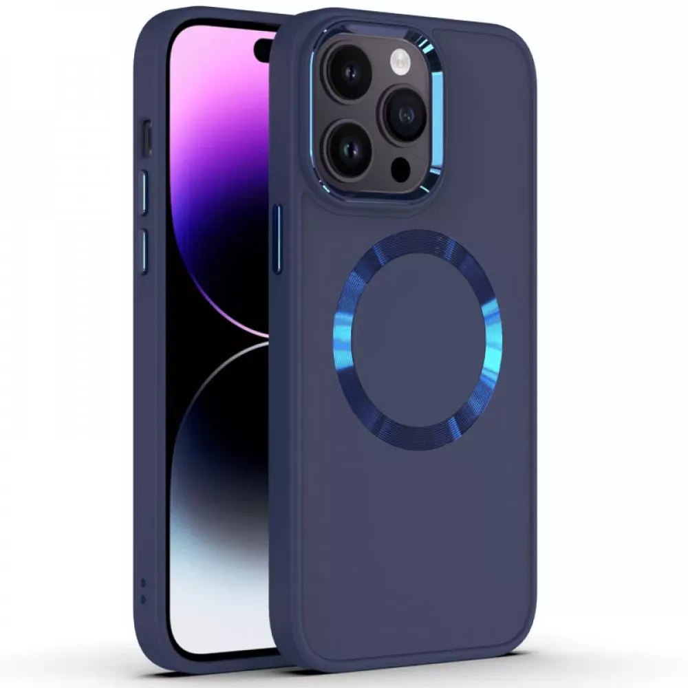 Metal Style Case with MagSafe iPhone 13 Pro — Navy Blue — Apple Apple iPhone 13 Pro 6.1"