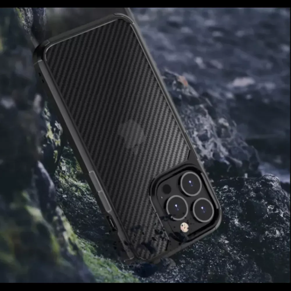Ipaky Carbon Fiber Case iPhone 14 Pro - фото 7