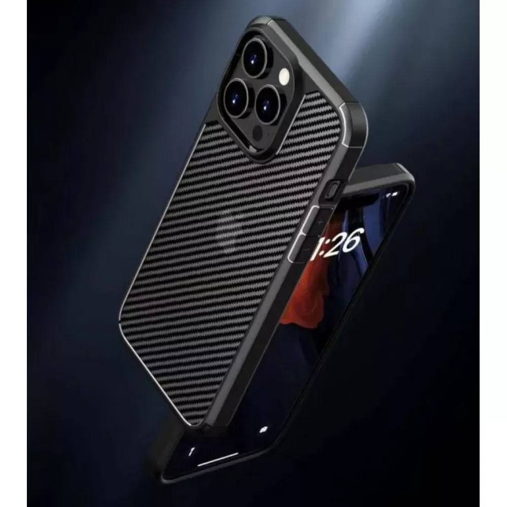 Ipaky Carbon Fiber Case iPhone 14 Pro Max - фото 4