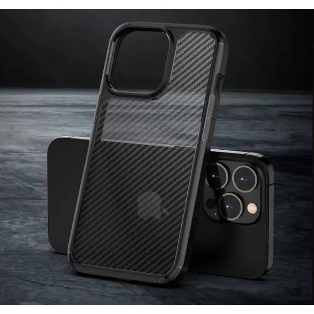 Ipaky Carbon Fiber Case iPhone 15 Pro - фото 3