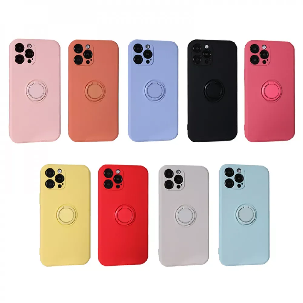 Ring Silicone Case iPhone 12 Pro Max 6.7 — Black — фото 3