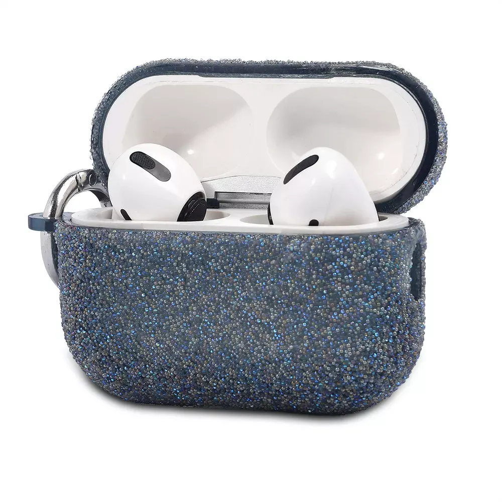 Airpods 3 Case Shine With Ring — Blue - фото 3