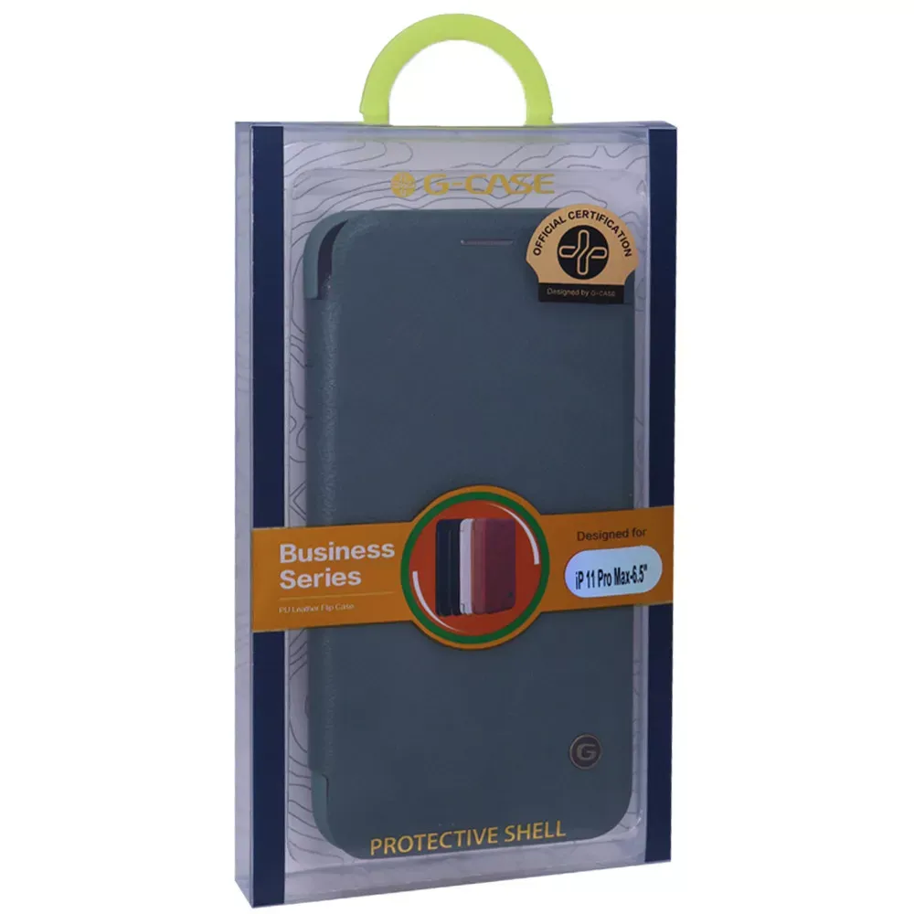 G-Case Business Series Leather Case iPhone 11 Pro Max — Green — фото 3
