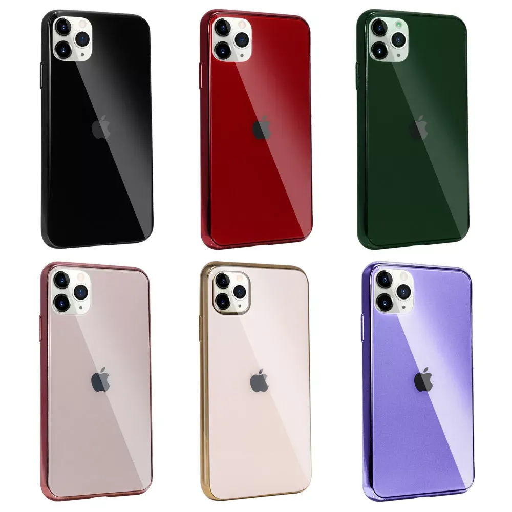Glass TPU Case iPhone 11 Pro — 03 Gold — фото 3