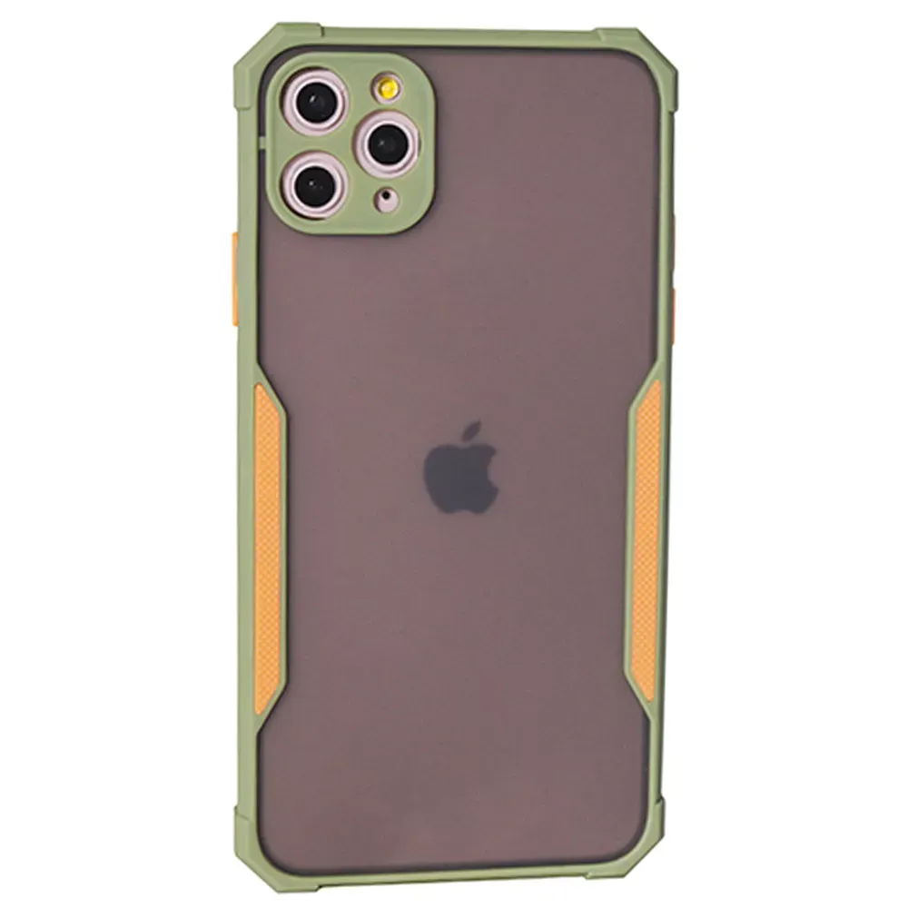 Matte TPU Plastic Case with frame  — iPhone 11 Pro Max — Khaki — Различные Apple iPhone 11 Pro Max