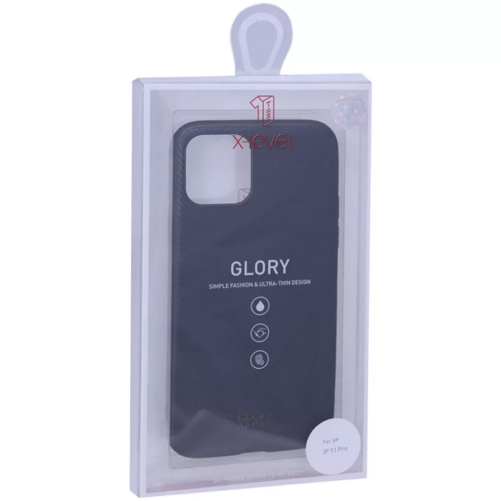 X-Level Glory Aristo Leather Case iPhone 11 Pro — Black — фото 3