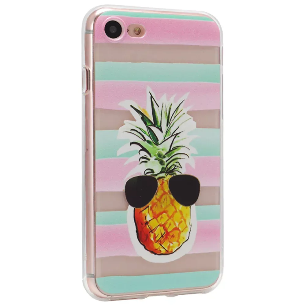Cartoon Series TPU Case iPhone 7 ; 8 — Pineapple — Различные Apple iPhone 7, Apple iPhone 8