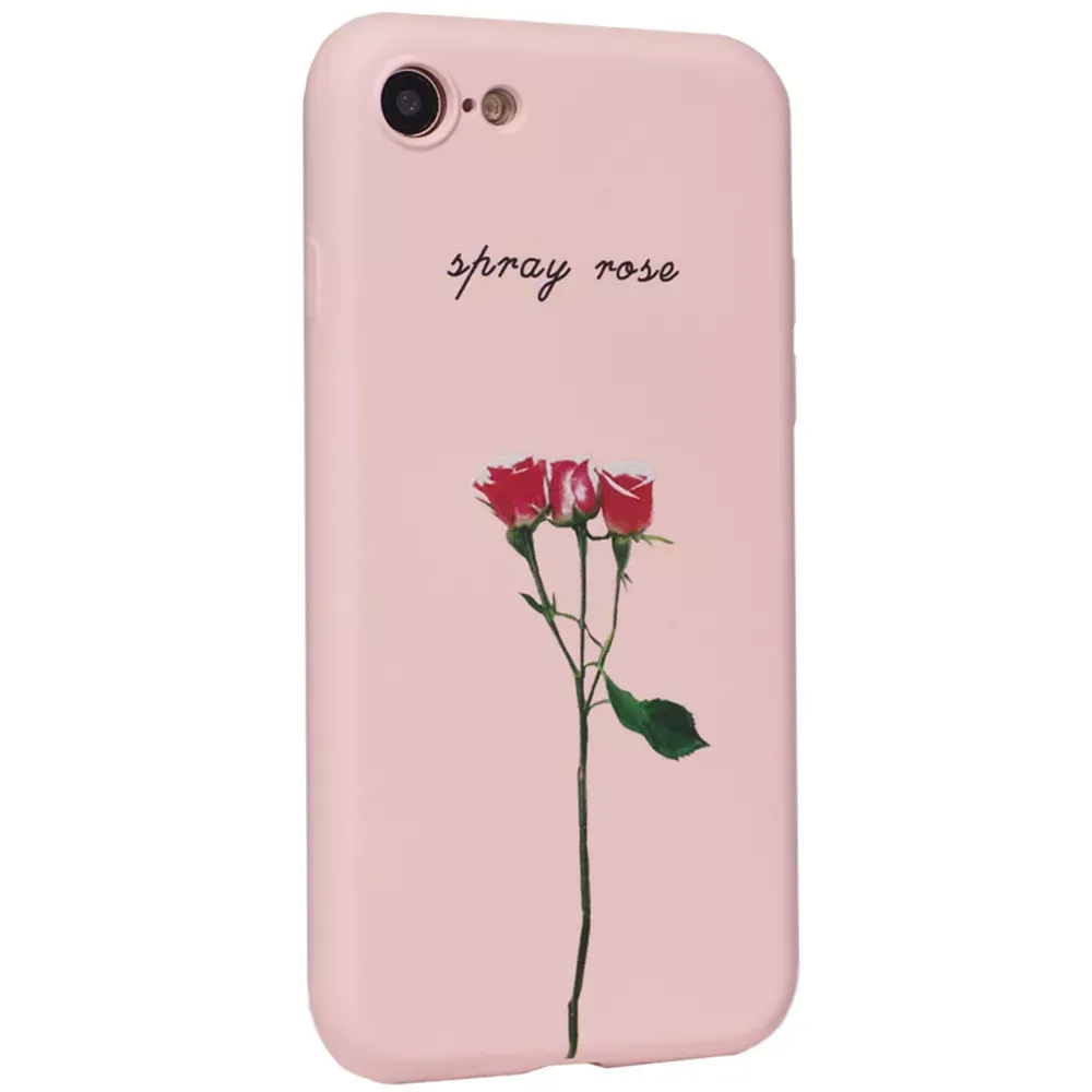 Flowers Series Silicone Matte Case iPhone 7 ; 8 — Design 7 — Различные Apple iPhone 7, Apple iPhone 8