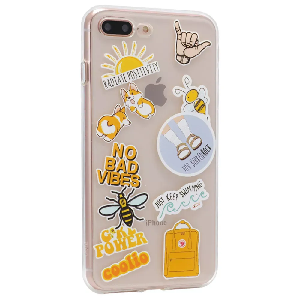 Stickers Series TPU Case — iPhone 7 Plus ; 8 Plus — Design 6 — Различные Apple iPhone 7 Plus, Apple iPhone 8 Plus