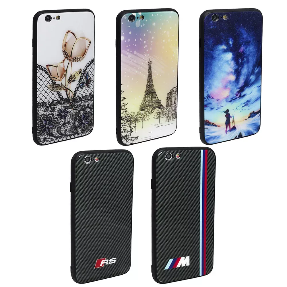 Case + Glass TPU Case — iPhone 6 Plus — Carbon AMG — фото 2