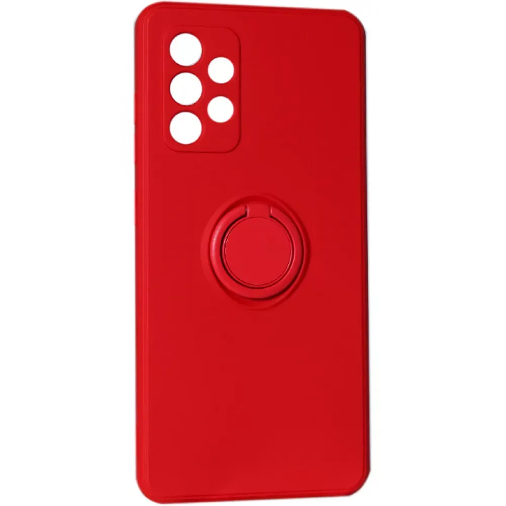 Ring Silicone Case Samsung A72 (A725F) — Red — Различные Samsung A72 (A725F)