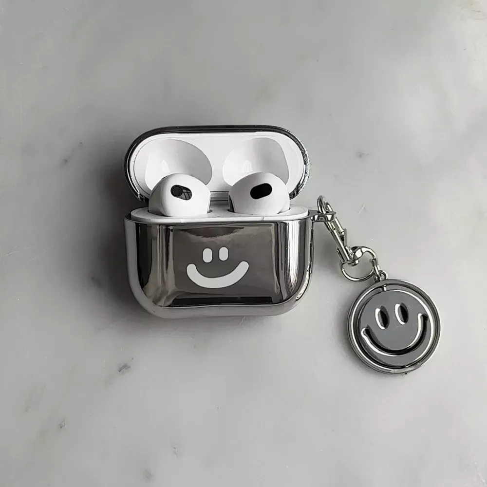 Airpods Case Shine Print With keychain — Happy Bear — фото 3