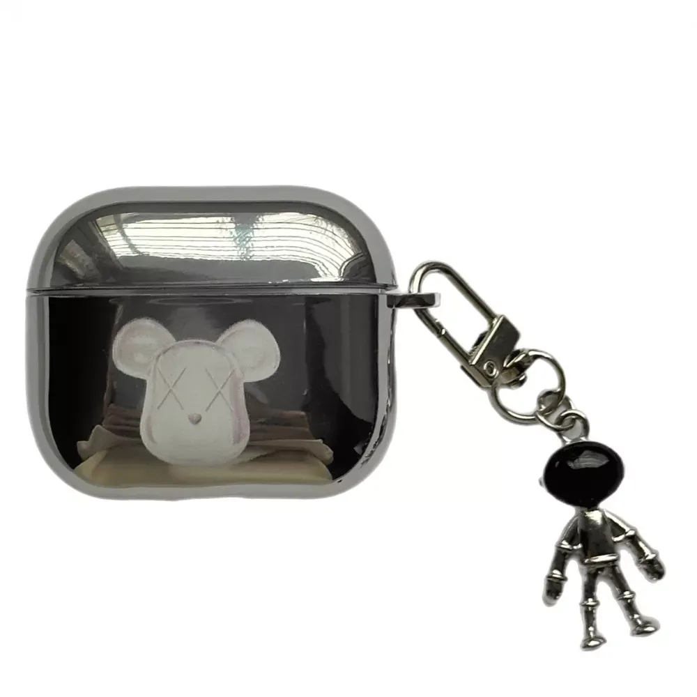 Airpods Case Shine Print With keychain — KAWS