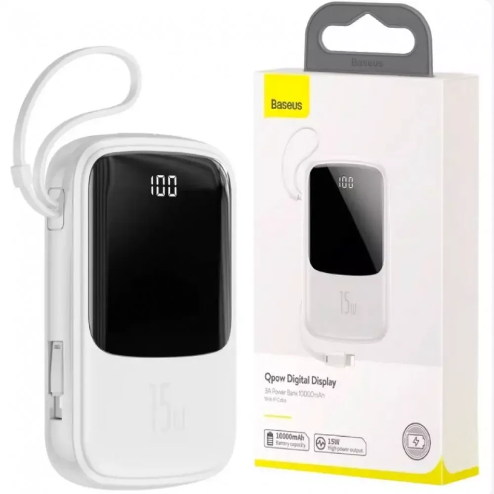 Power Bank 20000 mAh 15W Digital Display Baseus — PPQD-G01 Black — фото 3