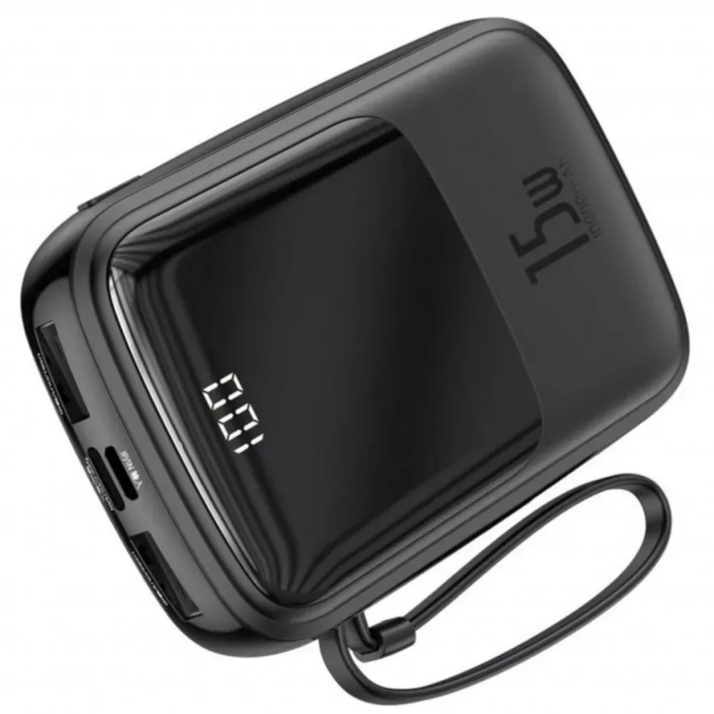 Power Bank 20000 mAh 15W Digital Display Baseus — PPQD-G01 Black — фото 5