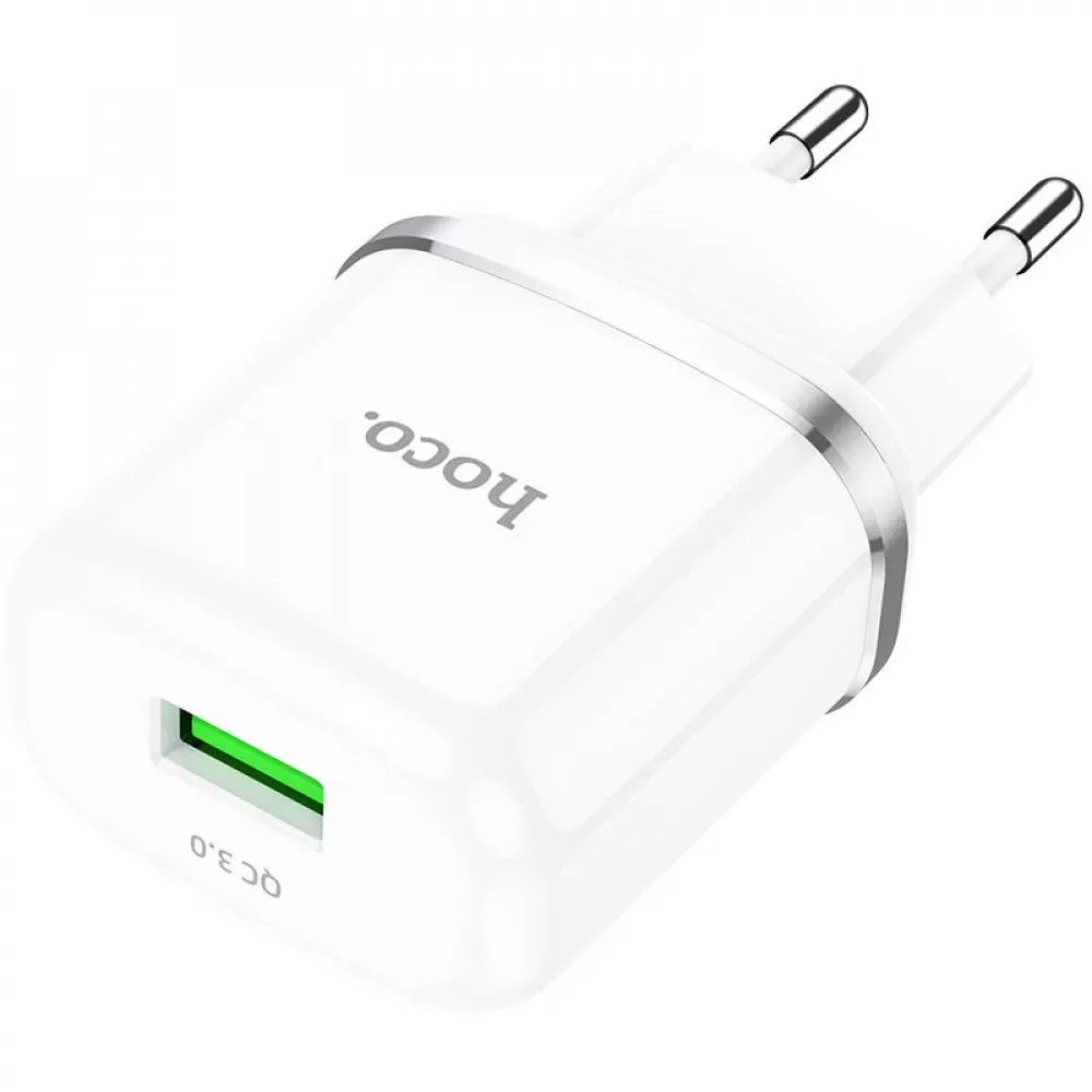 Home Charger | 18W | QC3.0 | Micro Cable — Hoco N3 — Black — фото 4