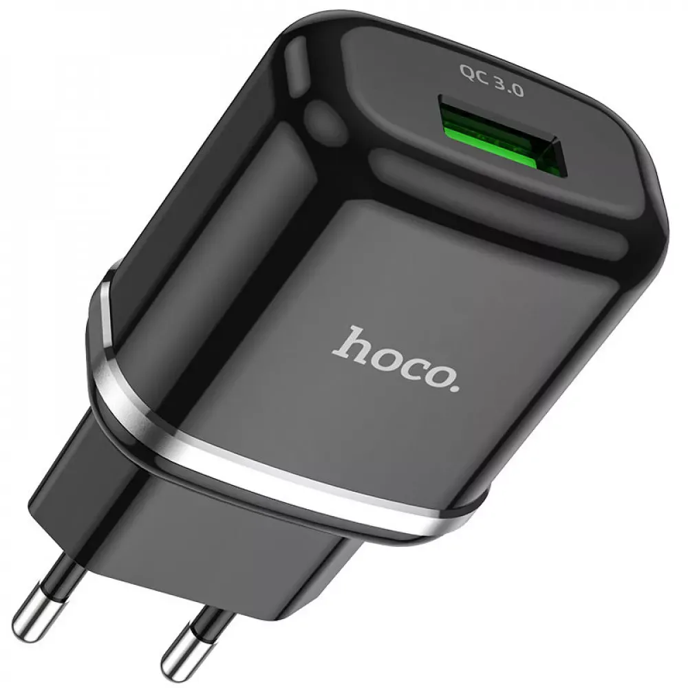 Home Charger | 18W | QC3.0 | Micro Cable — Hoco N3 — Black — фото 6