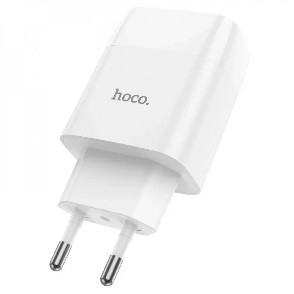 Home Charger 2.4A 2U USB C Cable Hoco C86A Digital Display — Black — фото 5