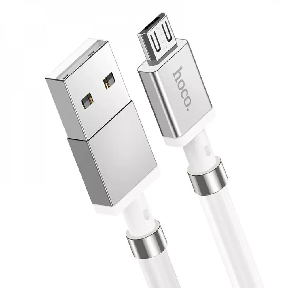Кабель Micro 2.4A Hoco U91 Magnetic — White — фото 8