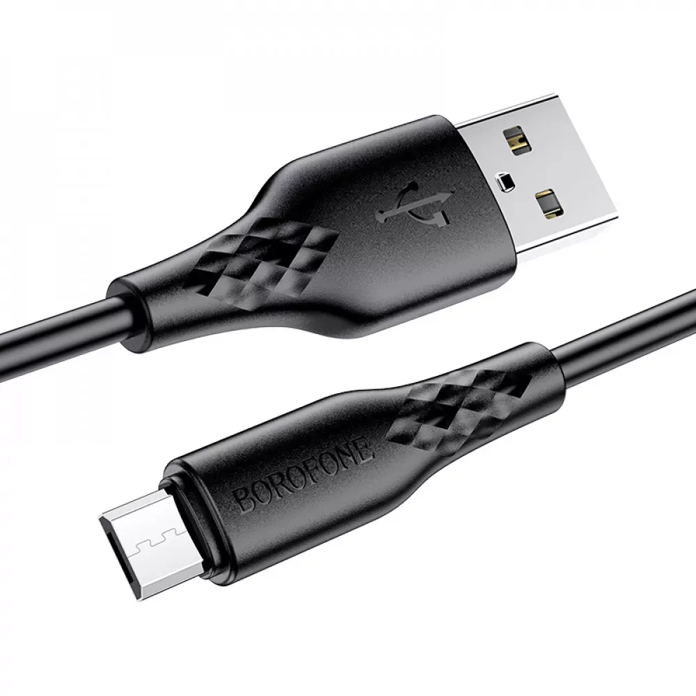 Кабель Micro 2.4A — Borofone BX48 — Black