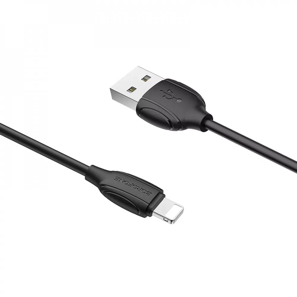 Кабель Lightning 1.3A — Borofone BX19 — Black