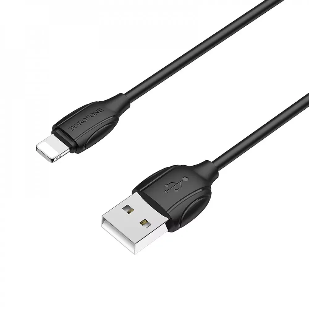 Кабель Lightning 1.3A — Borofone BX19 — Black — фото 6