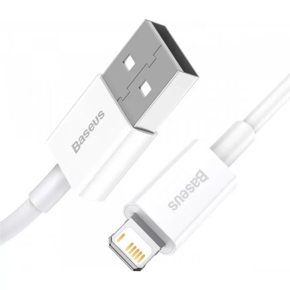 Кабель Lightning 2.4A — Baseus Superior Series — CALYS-02 White — фото 3